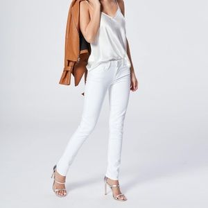 PAIGE Denim Skyline White Skinny Jeans